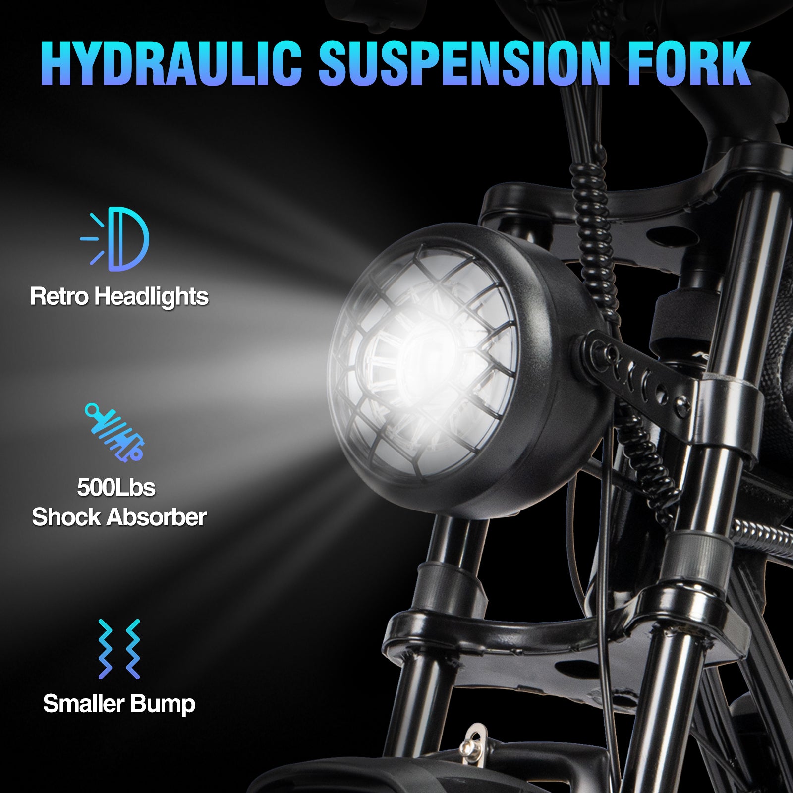 YVYยฎ C20MINI 1000W Fat Tire Ebike