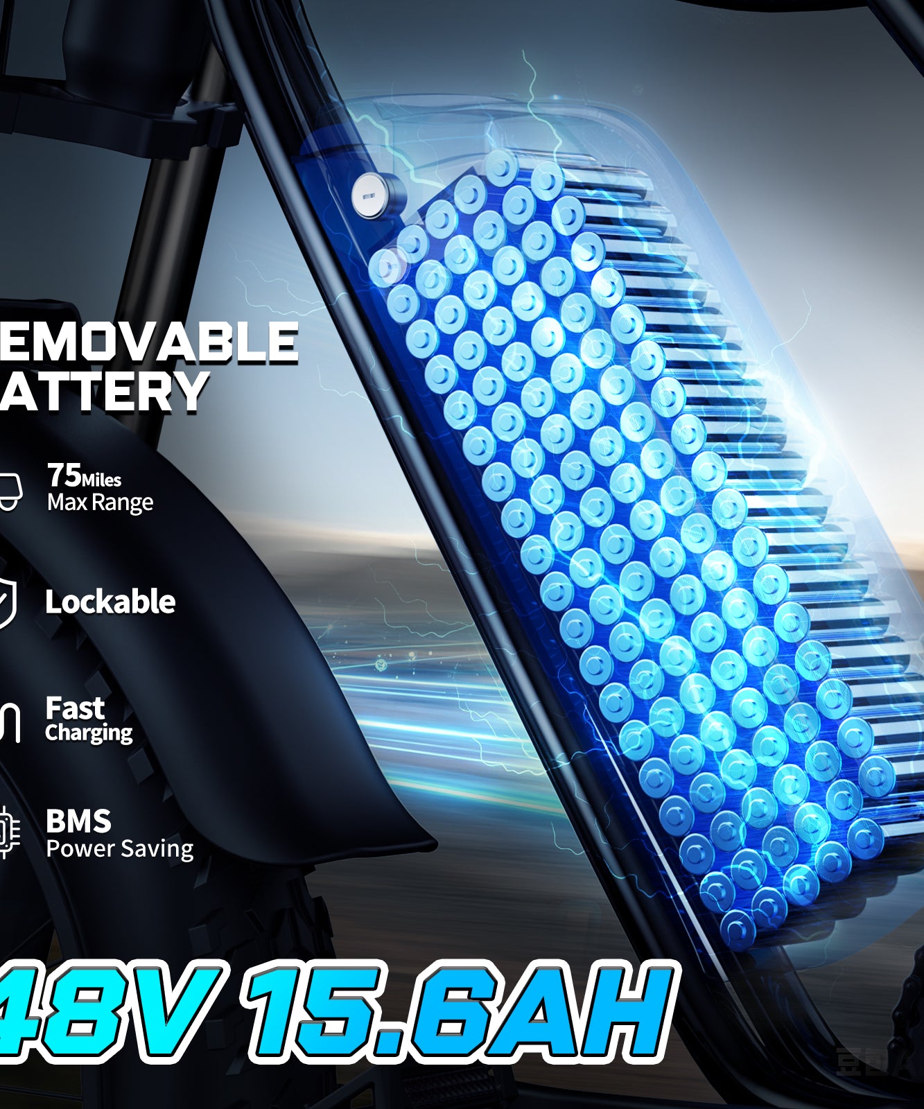 YVY® C20MINI 1000W Fat Tire Ebike