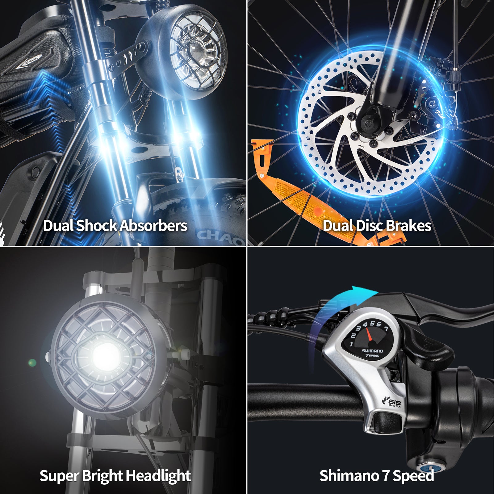 YVY® C20MINI 1000W Fat Tire Ebike