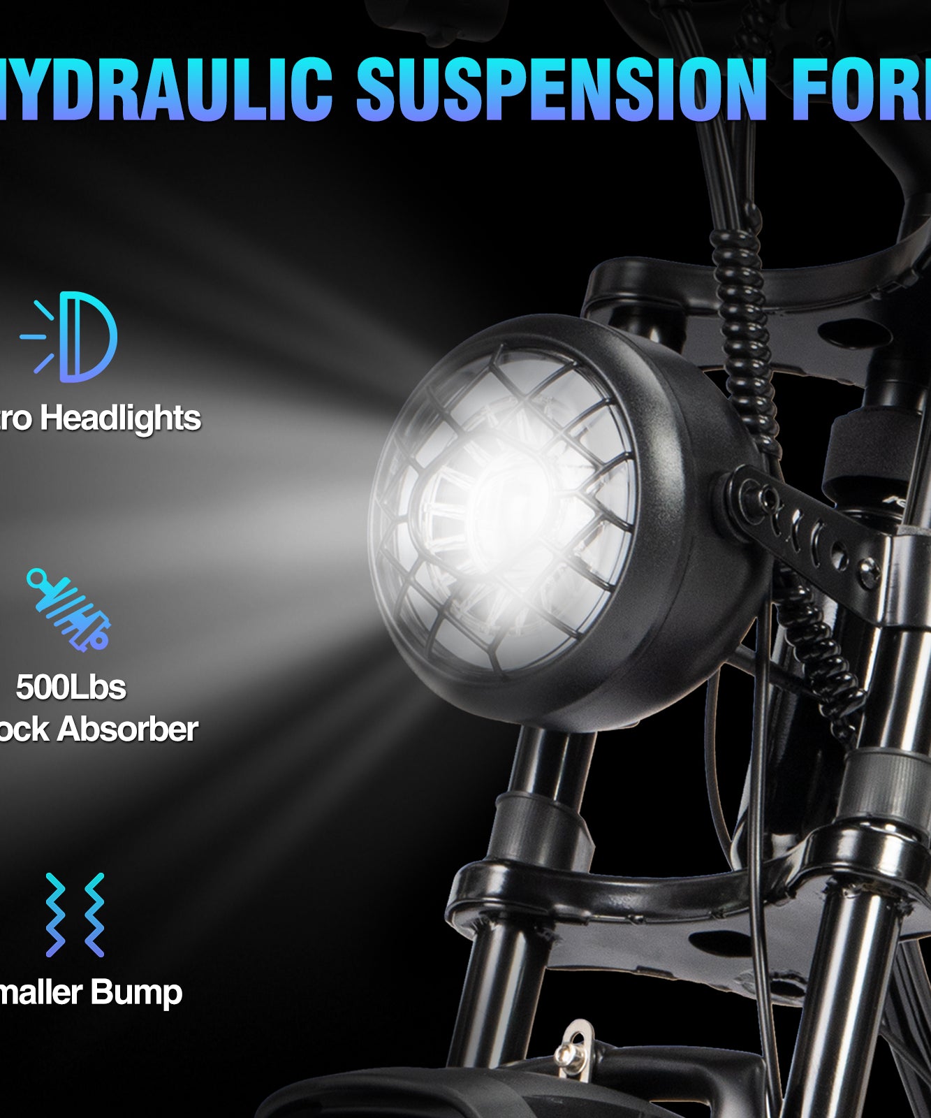 YVY® C20MINI 1000W Fat Tire Ebike